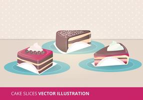 Cake Slices Vector Illustraties