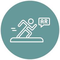 ar running game-pictogramstijl vector