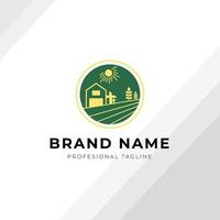 groene boerderij logo ontwerpconcept vector