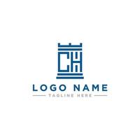 logo-ontwerpinspiratie voor bedrijven uit de beginletters van het ch-logopictogram. -vector vector