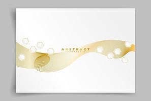 abstracte witte achtergrond of behang met goud. witte achtergrond met kleurovergang. luxe achtergrond schoon en elegant. vector