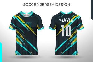 voor achter t-shirt ontwerp. sportontwerp voor voetbal, racen, fietsen, gaming jersey vector. vector