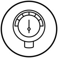 meter pictogramstijl vector