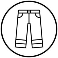 broek pictogramstijl vector