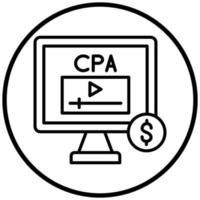 cpa-pictogramstijl vector