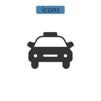 taxi pictogrammen symbool vector-elementen voor infographic web vector