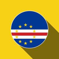 land Kaapverdië. vlag van kaapverdië. vectorillustratie. vector