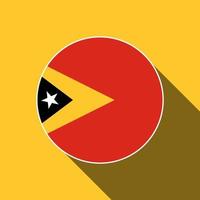 land Oost-Timor. vlag van Oost-Timor. vectorillustratie. vector