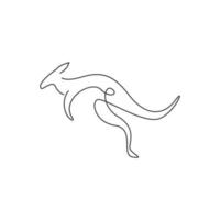kangoeroe pictogram logo ontwerp illustratie sjabloon vector