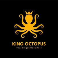 koning octopus logo vector