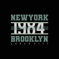 New York Brooklyn typografie vector t-shirt ontwerp