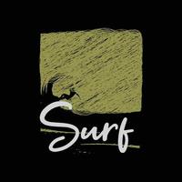 surf illustratie typografie. perfect voor het ontwerpen van t-shirts vector