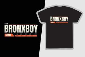 bronxboy t-shirt en kledingontwerp vector
