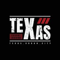 texas t-shirt en kledingontwerp vector