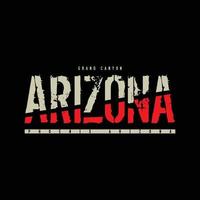 arizona t-shirt en kledingontwerp vector