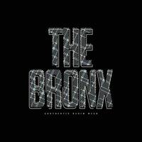 bronx t-shirt en kledingontwerp vector