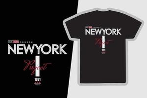 new york urban t-shirt en kledingontwerp vector