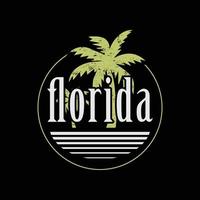 florida illustratie typografie. perfect voor het ontwerpen van t-shirts vector