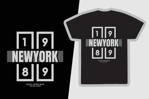 new york urban t-shirt en kledingontwerp vector