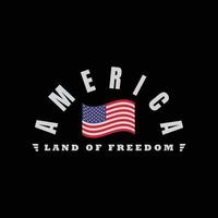 Amerika illustratie typografie. perfect voor het ontwerpen van t-shirts vector