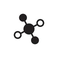 molecuul pictogram eps 10 vector