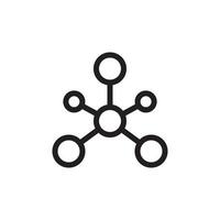 molecuul pictogram eps 10 vector