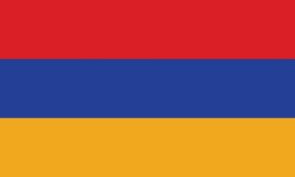 de nationale vlag van armenië vectorillustratie vector