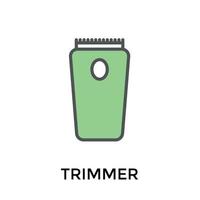 trendy baardtrimmer vector