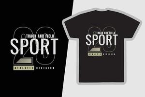 sportkleding t-shirt en kledingontwerp vector