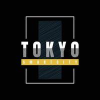 Tokyo t-shirt en kleding ontwerp vector