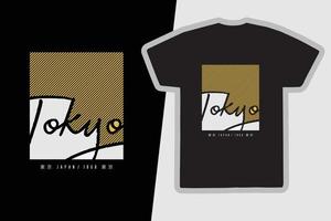 Tokyo t-shirt en kleding ontwerp vector