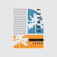 Californië illustratie typografie. perfect voor het ontwerpen van een t-shirt vector