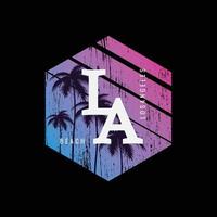 los angeles illustratie typografie. perfect voor het ontwerpen van een t-shirt vector