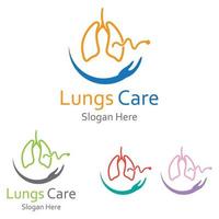 longgezondheid logo en symbool vector