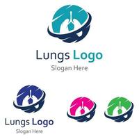 longgezondheid logo en symbool vector