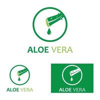 aloë vera logo vector illustratie sjabloon