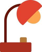 bureaulamp plat pictogram vector