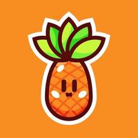 ananas cartoon afbeelding vector