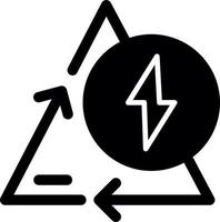 recycle energie glyph icon vector