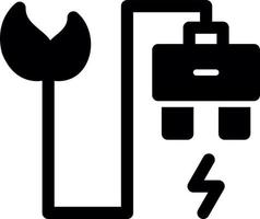 eco-stopcontact glyph-pictogram vector