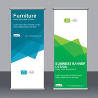 zakelijke banner roll-up set staande sjabloon voor spandoek. vector