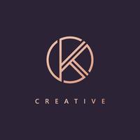 letter k logo ontwerp logo sjabloon creatief k logo vector symbool