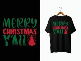 kerst t-shirt ontwerp. vector