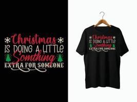 kerst t-shirt ontwerp. vector