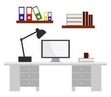 bureau pictogram ontwerp vector