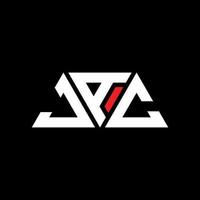 jac driehoek brief logo ontwerp met driehoekige vorm. jac driehoek logo ontwerp monogram. jac driehoek vector logo sjabloon met rode kleur. jac driehoekig logo eenvoudig, elegant en luxueus logo. jaa
