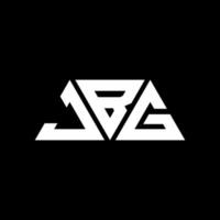 jbg driehoek brief logo ontwerp met driehoekige vorm. jbg driehoek logo ontwerp monogram. jbg driehoek vector logo sjabloon met rode kleur. jbg driehoekig logo eenvoudig, elegant en luxueus logo. jbg