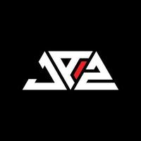jaz driehoek brief logo ontwerp met driehoekige vorm. jaz driehoek logo ontwerp monogram. jaz driehoek vector logo sjabloon met rode kleur. jaz driehoekig logo eenvoudig, elegant en luxueus logo. jazo