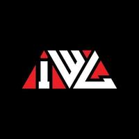 iwl driehoek brief logo ontwerp met driehoekige vorm. iwl driehoek logo ontwerp monogram. iwl driehoek vector logo sjabloon met rode kleur. iwl driehoekig logo eenvoudig, elegant en luxueus logo. iwl
