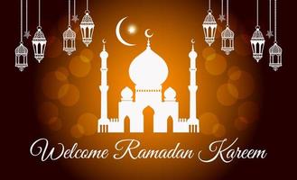 welkom ramadan kareem vector